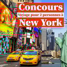 Participez pour remporter un séjour à New York pour deux, estimé à 1300$ !