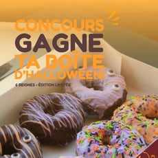 Participez au concours pour gagner une boîte de six beignes d'Halloween!