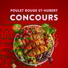 Participez pour remporter une carte-cadeau de 100 $ chez Poulet Rouge !