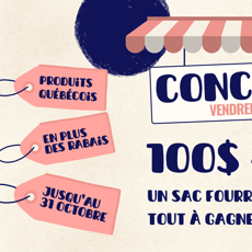 Participez au concours pour gagner une carte-cadeau de 100$!