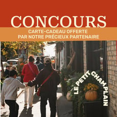Participez au concours pour gagner une carte-cadeau de 100$ dans le Quartier Petit Champlain!
