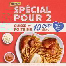 Participez à notre concours et remportez une carte cadeau de 100 $ chez Rôtisseries Fusée !