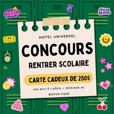 Participez au concours pour remporter des prix incroyables!