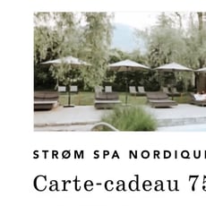 Participez pour remporter une carte-cadeau de 75 $ au prestigieux Strøm spa nordique.