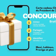 Concours : Remportez une carte-cadeau d'épicerie PC d'une valeur de 250 $.