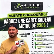Concours : Remportez une carte-cadeau Métro de 250 dollars !