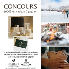 Participez au concours pour gagner deux cartes-cadeaux de 500$!