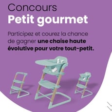 Participez au concours et remportez une chaise haute transformable!