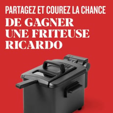Participons au concours pour remporter une friteuse de marque Ricardo!
