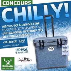 Participez au concours et remportez une glacière Explorer 35L de Chilly Moose!