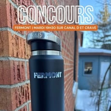 Participez et remportez une élégante gourde arborant l'emblème de la série Fermont!