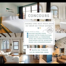 Participez pour remporter une nuitée en plein cœur du Vieux-Québec!