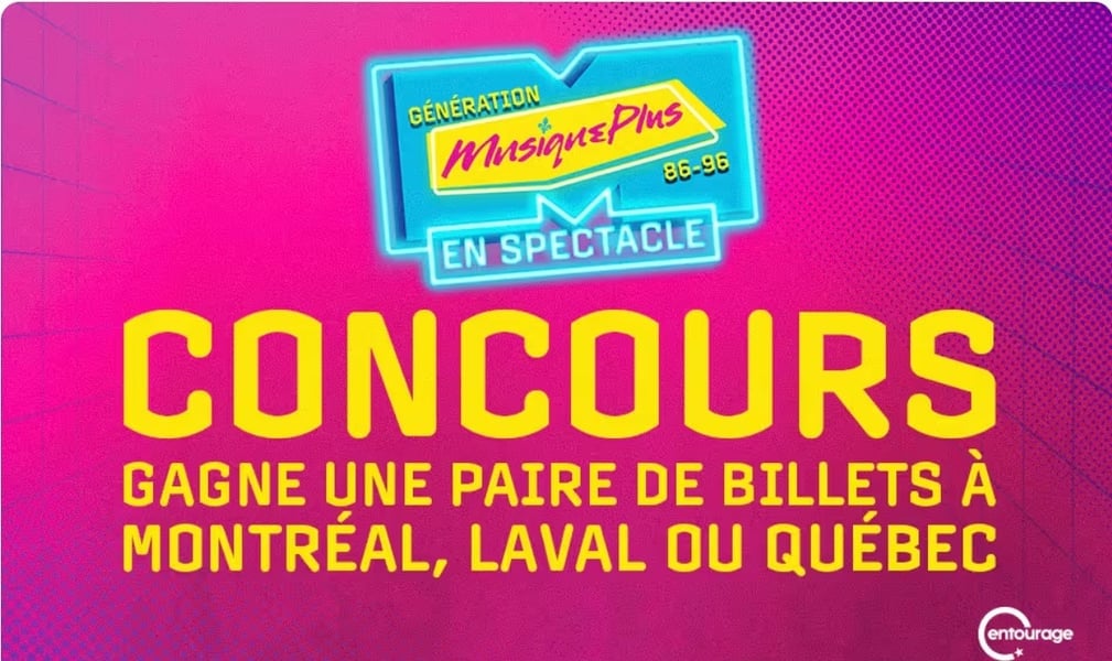 Participez au concours pour remporter des billets pour Génération Musique Plus 86-96 !