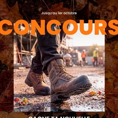 Participez au concours pour remporter des chaussures de travail !