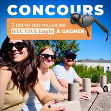 Participez au concours pour gagner des lunettes solaires HTC VIVE Eagle!