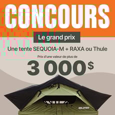 Participez au concours pour remporter une élégante tente de toit Sequoia-M !