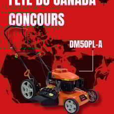 Participez au concours pour remporter une tondeuse DUCAR DM50PL-A d'une valeur de 450 $ !
