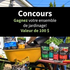 Participez au concours pour remporter un ensemble de jardinage!