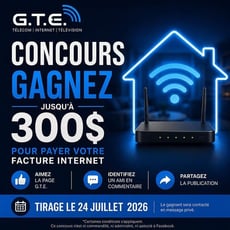 Participez au concours pour remporter le paiement de votre facture Internet!