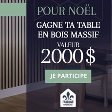 Participez pour remporter votre table de rêve en bois massif de La Shop Authentique.