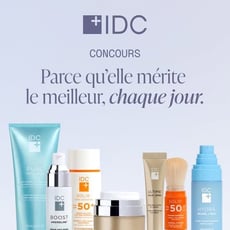 Participez au concours Jean Coutu pour remporter un élégant panier-cadeau IDC Dermo !
