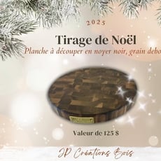 Concours JP Créations Bois - Remportez une somptueuse planche en noyer d'une valeur de 125$