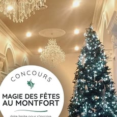 Concours "Magie des Fêtes au Montfort" en toute élégance et splendeur festive.