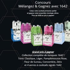 Participez au concours Mélangez & Gagnez avec 1642 !