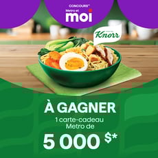 Participez au concours Metro : remportez une carte-cadeau de 5 000 $!