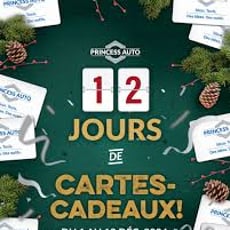 Concours Princess Auto : Douze jours de distribution de cartes-cadeaux