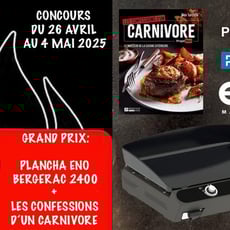 Participez au concours BBQ : gagnez une Plancha ENO Bergerac 2400 et "Les confessions d'un carnivore".