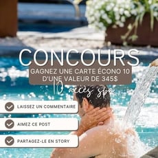Concours Pür Détente et Spa : Remportez une Carte Écono Pür Détente & Spa !