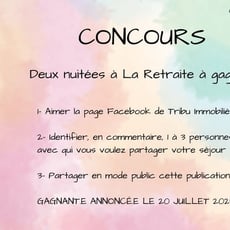 Concours Tribu Immobilière : Remportez deux nuits à La Retraite!