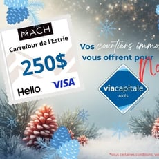 Participez au Concours Via Capitale Accès, remportez une carte cadeau de 250 $ au Carrefour Estrie!