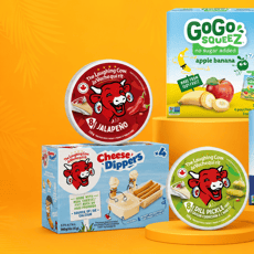 Obtenez des coupons pour des produits La Vache qui rit, GoGo squeeZ et Babybel.
