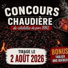 Remportez une marmite de côtelettes de porc BBQ
