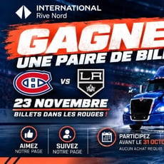 Participez au concours pour remporter des billets pour le match Canadiens vs Kings!