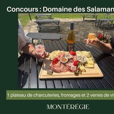 Participez au concours pour remporter un assortiment de charcuteries, fromages et vins au Domaine des Salamandres !