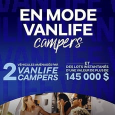 Participez au concours pour remporter un van aménagé par VanLife Campers ou des prix instantanés !