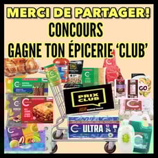 Participez au concours "Remportez votre épicerie Club" - IGA Marché Poulin