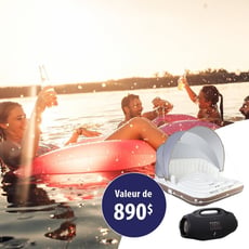 Participez pour remporter un prestigieux haut-parleur JBL Boombox 3 et une île flottante luxueuse!