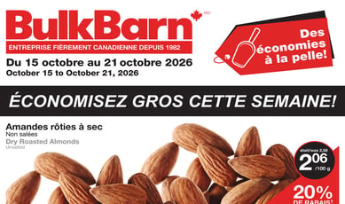 Bulk Barn du 15 au 21 octobre 2026