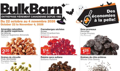 Bulk Barn du 22 octobre au 4 novembre 2026
