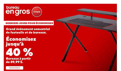 Bureau En Gros du 23 au 29 octobre 2026