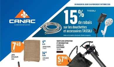 Canac du 15 au 21 octobre 2026
