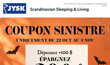 Jysk du 22 octobre au 4 novembre 2026