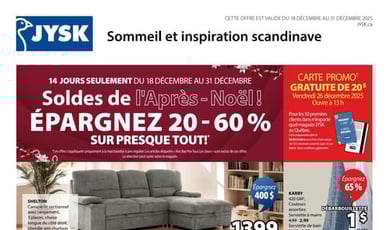  Jysk - Les Soldes de l'Après-Noël
