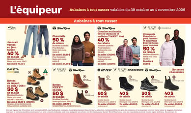 L'équipeur du 29 octobre au 4 novembre 2026