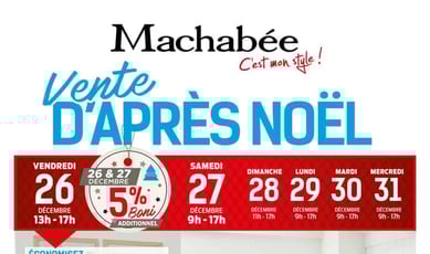  Machabée - Vente d'Après Noël