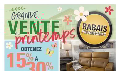  Meubles Bernard Tanguay - Grande Vente du printemps